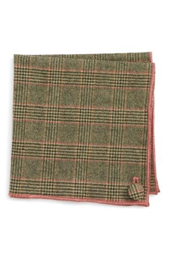 Men's Armstrong & Wilson Goblin Wool Pocket Square, Size - Beige