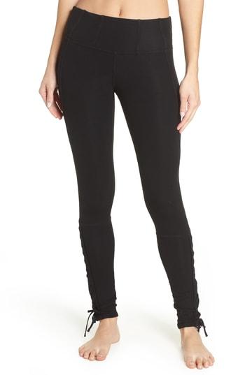 Women's Free People Fp Movement Pixi Lace-up Leggings - Black