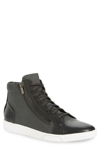 Men's Calvin Klein 'berke' Leather Sneaker M - Black