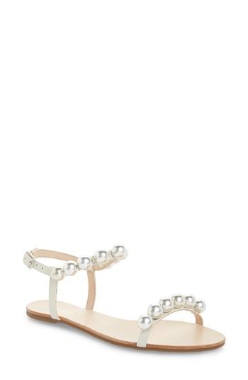 Women's Schutz Hebe Ankle Strap Sandal M - White
