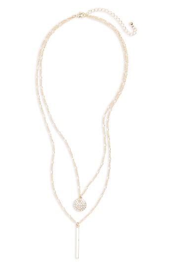Women's Bp. Circle & Bar Layered Necklace