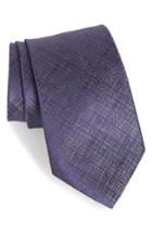 Men's John Varvatos Star Usa Grid Silk Tie, Size - Purple