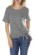 Women's Paige Amelie Side Tie Tee - Grey