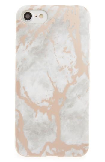 Velvet Caviar Rose Gold Marble Iphone 7 Case - White