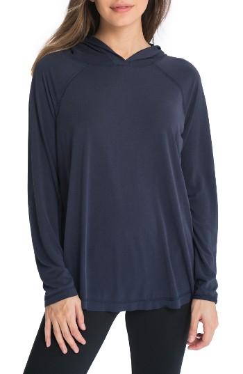 Women's Bun Maternity So Soft Maternity/nursing Hoodie - Blue