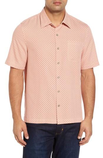 Men's Nat Nast Ajax Classic Fit Silk Blend Camp Shirt