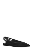 Women's Nine West Angariah Slingback Flat M - Black