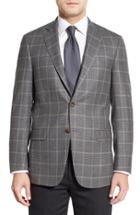Men's Hart Schaffner Marx Classic Fit Check Wool Sport Coat R - Grey