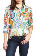 Women's J.crew Sunflower Cotton Top - Orange