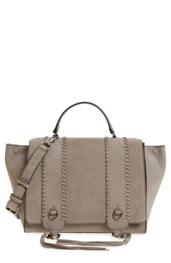 Rebecca Minkoff Paige Leather Satchel - Grey