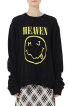 Women's Marc Jacobs Grunge Logo Oversize Sweatshirt - Black