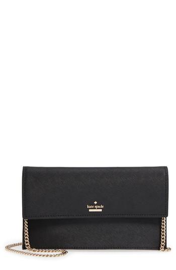 Women's Kate Spade New York Cameron Street - Brennan Leather Wallet & Card Case - Black