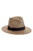 Women's Halogen Zigzag Straw Panama Hat -