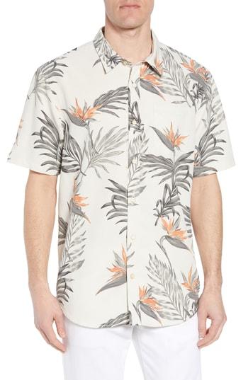 Men's Jack O'neill Paradise Regular Fit Short Sleeve Sport Shirt - White