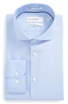Men's Calibrate Extra Trim Fit Stretch No-iron Dress Shirt .5 - 34/35 - Blue