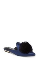 Women's Charles David Wella Pompom Loafer Mule M - Blue