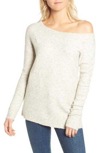Women's French Connection Urban Flossy One-shoulder Sweater - Beige