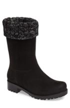 Women's Dav Shelby Knit Cuff Waterproof Boot M - Black