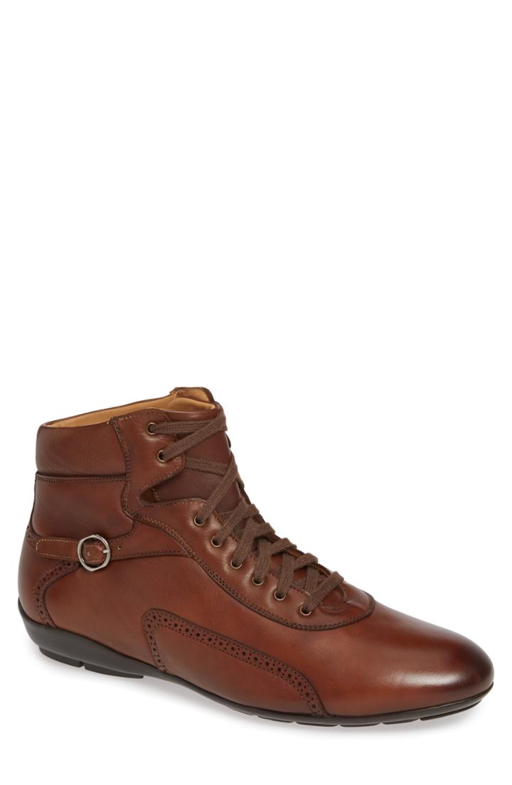 Men's Mezlan Pasquale High Top Sneaker .5 M - Brown