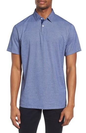Men's Devereux Andrew Fit Pique Polo, Size Small - Blue
