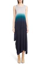 Women's Y's By Yohji Yamamoto Gradient Dyed Wool Jersey Tank Dress - Blue