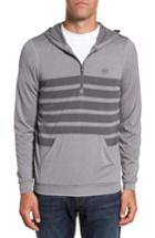 Men's Travis Mathew The Defender Half Zip Hoodie - Grey