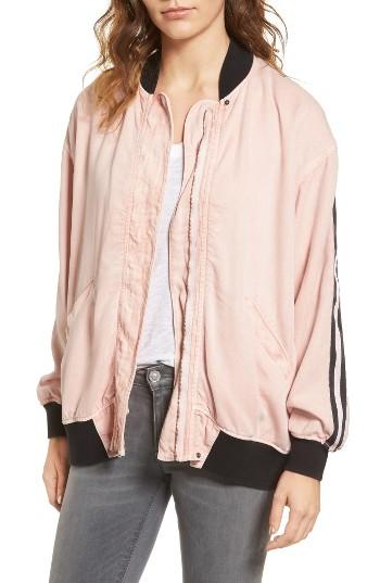 Women's Hudson Jeans Nova Varsity Jacket - Pink