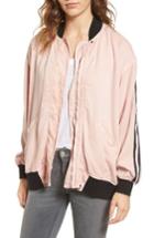 Women's Hudson Jeans Nova Varsity Jacket - Pink