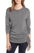 Women's Chelsea28 Ruched Side Sweater, Size - Grey