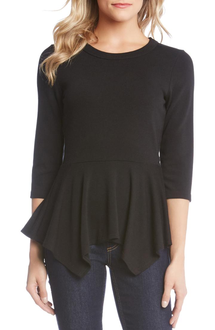 Women's Karen Kane Handkerchief Peplum Sweater