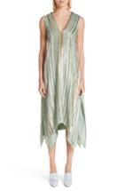 Women's Sies Marjan Metallic & Velvet Stripe Dress - Pink