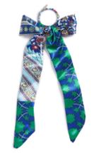 Tasha Colorful Tie Bow Ponytail Holder