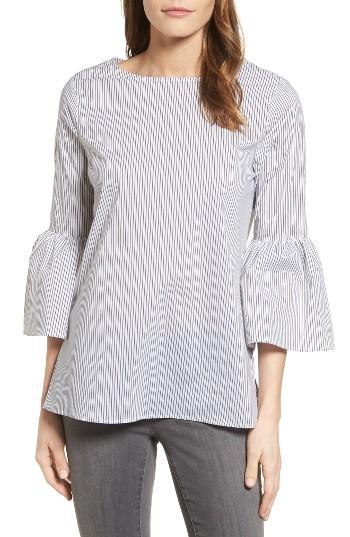 Women's Gibson Bell Sleeve Poplin Top - Grey