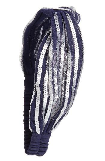 Berry Sequin Interlock Head Wrap
