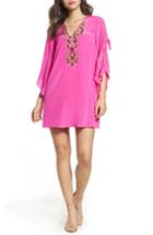Women's Lilly Pulitzer Stretch Silk Tunic Dress, Size - Pink