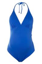 Women's Topshop One-piece Maternity Swimsuit Us (fits Like 0-2) - Blue