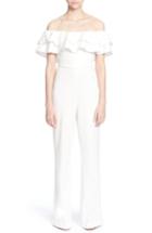 Women's Catherine Catherine Malandrino Lelio Off The Shoulder Jumpsuit - White