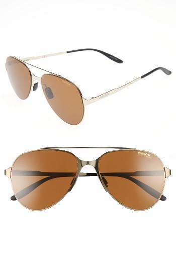 Women's Carrera Eyewear 55mm Aviator Sunglasses - Gold