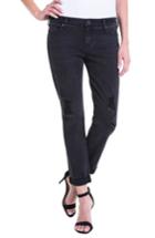 Women's Liverpool Jeans Company Peyton Slim Stretch Crop Boyfriend Jeans - Grey