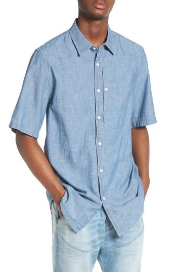 Men's G-star Raw Bristum Chambray Shirt - Blue