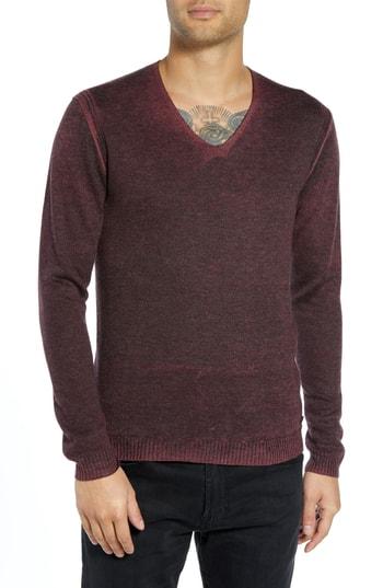 Men's John Varvatos Star Usa V-neck Sweater - Red