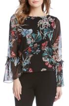 Women's Karen Kane Tie Sleeve Blouse