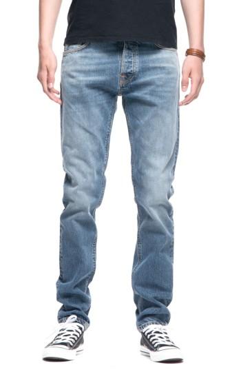 Men's Nudie Jeans Fearless Freddie Slim Straight Leg Jeans X 32 - Blue