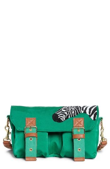 Michael Nelson Malindi Zebra Crossbody Bag -