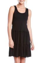 Women's Karen Kane 'allie' Tiered Tank Dress - Black