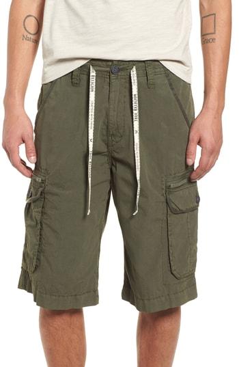 Men's True Religion Brand Jeans Terrain Cargo Shorts - Green
