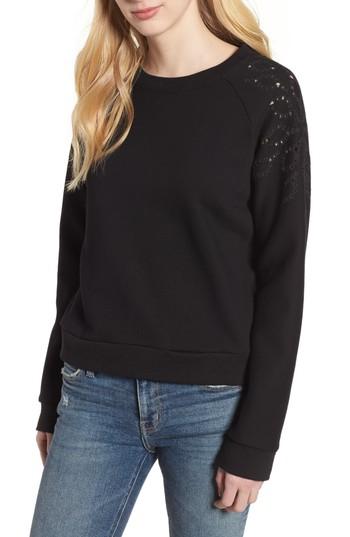 Women's Rebecca Minkoff Zoe Sweatshirt, Size - Black