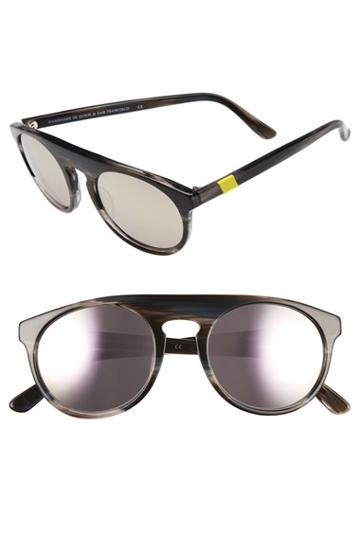 Women's Westward Leaning 'atlas' 50mm Sunglasses - Slate Horn Shiny/ Super Silver