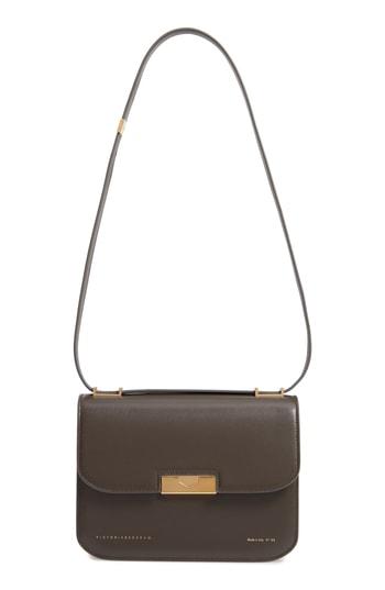Victoria Beckham Eva Calfskin Leather Shoulder Bag - Green