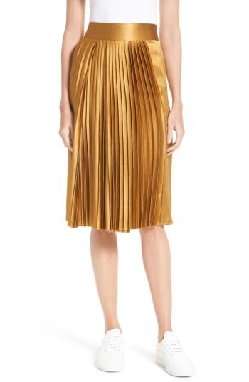 Women's Public School Gamil Pleated Silk Skirt
